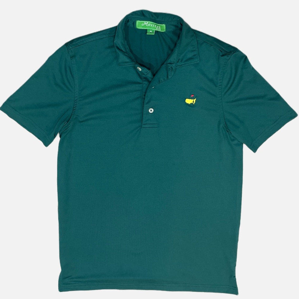 Masters kids performance tech green polo size M 8-10